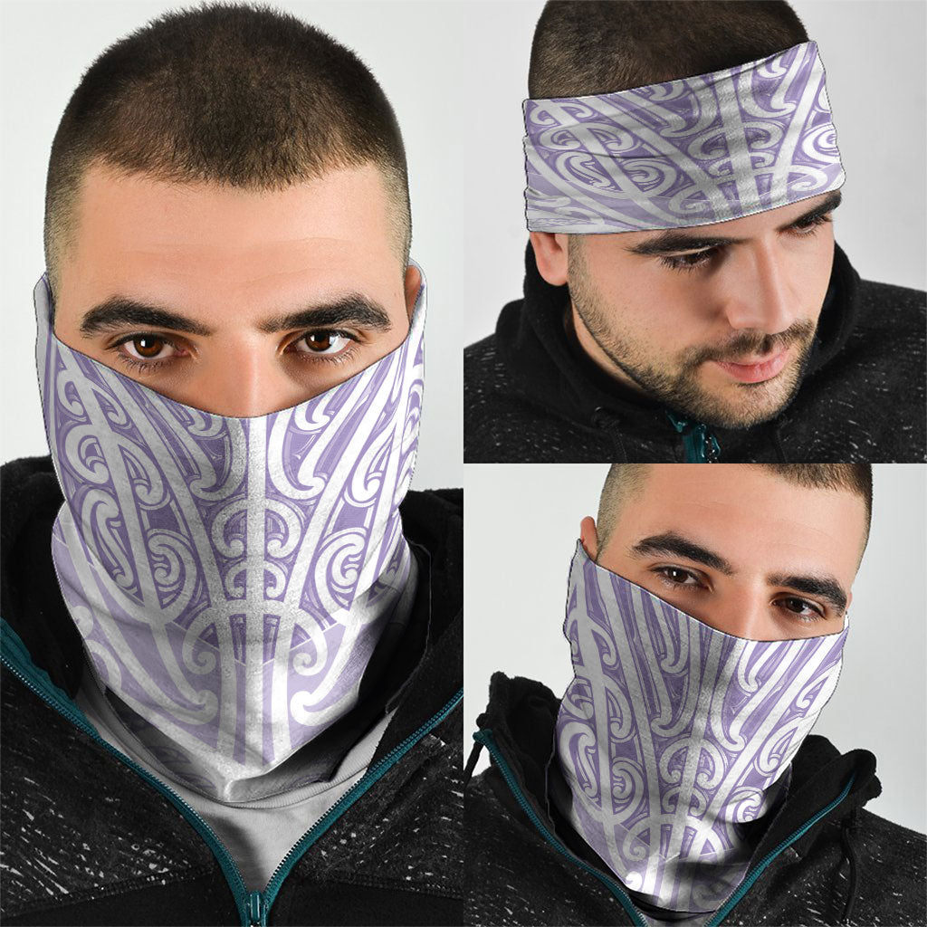 Purple New Zealand Puhoro Maori Tattoo Neck Gaiter