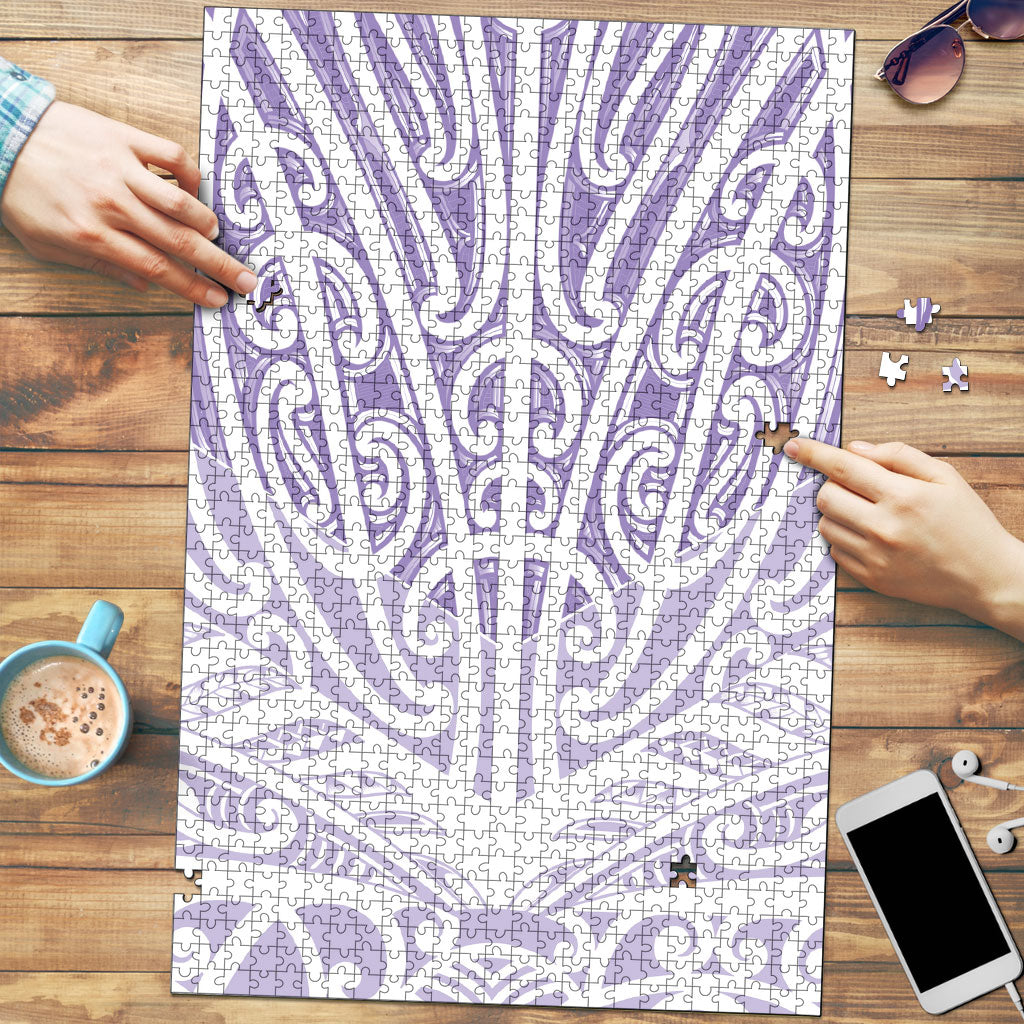 Purple New Zealand Puhoro Maori Tattoo Puzzle LT14 Purple - Polynesian Pride