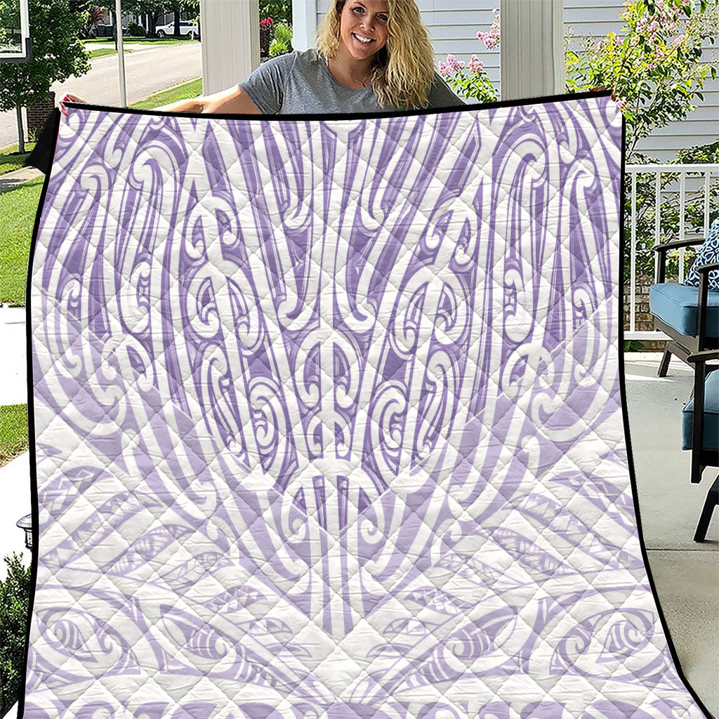 Purple New Zealand Puhoro Maori Tattoo Quilt LT14 Purple - Polynesian Pride