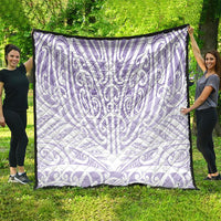 Purple New Zealand Puhoro Maori Tattoo Quilt