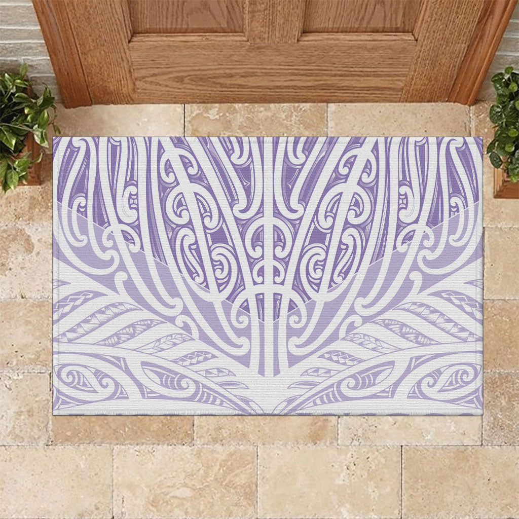 Purple New Zealand Puhoro Maori Tattoo Rubber Doormat LT14 Purple - Polynesian Pride