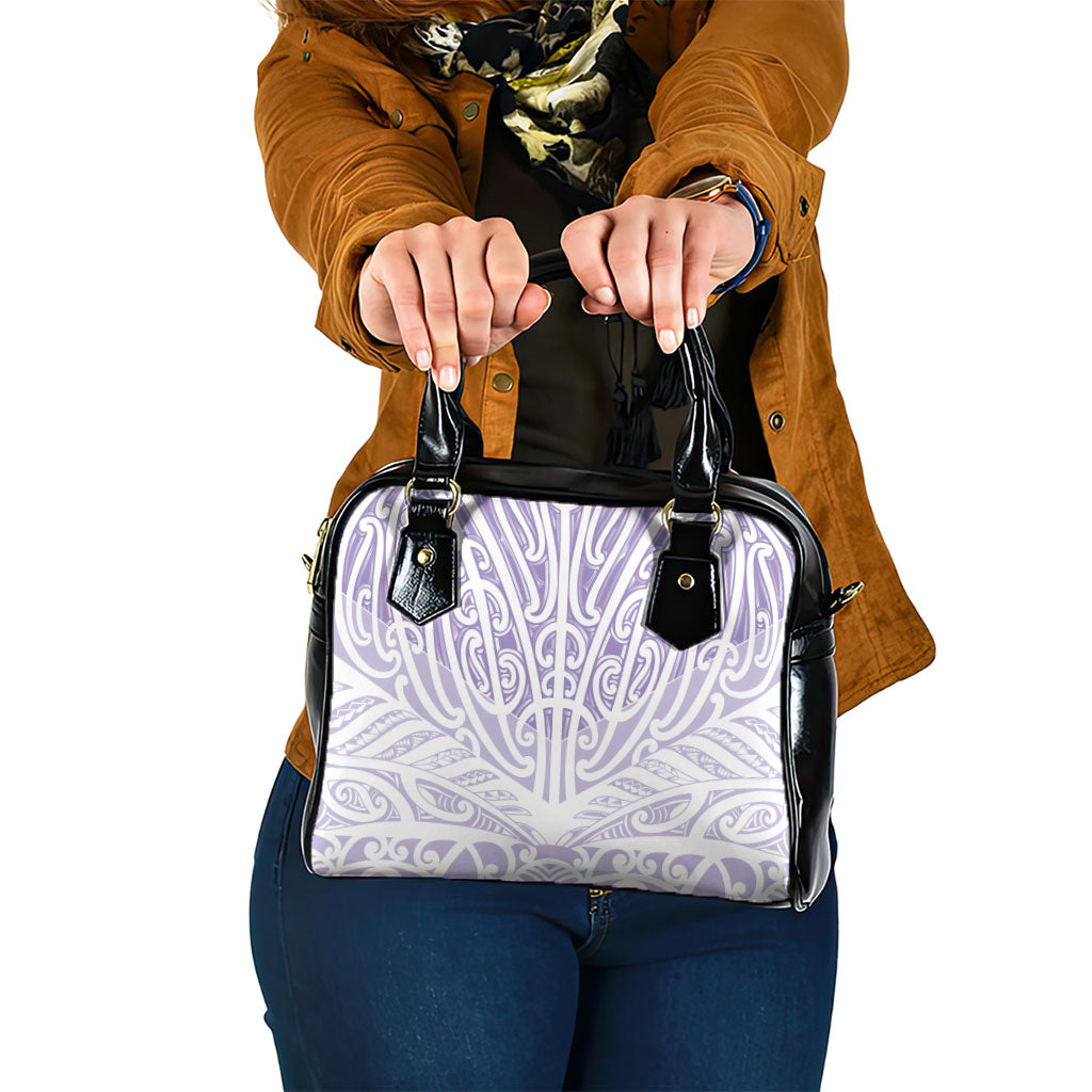 Purple New Zealand Puhoro Maori Tattoo Shoulder Handbag