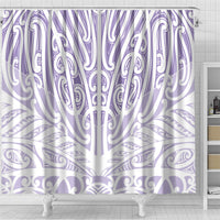 Purple New Zealand Puhoro Maori Tattoo Shower Curtain