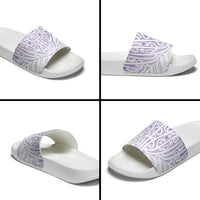 Purple New Zealand Puhoro Maori Tattoo Slide Sandals