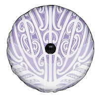 Purple New Zealand Puhoro Maori Tattoo Spare Tire Cover