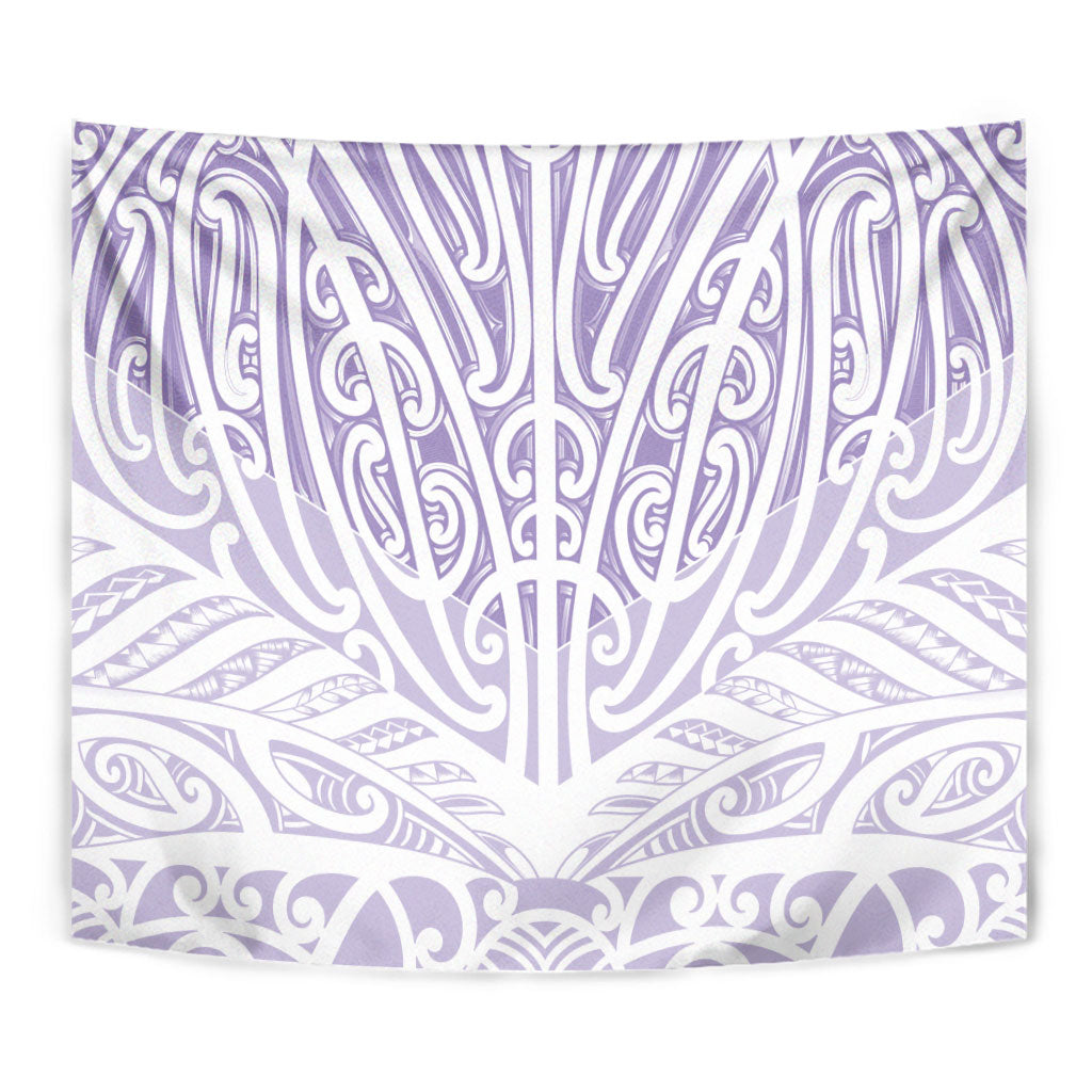 Purple New Zealand Puhoro Maori Tattoo Tapestry