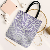 Purple New Zealand Puhoro Maori Tattoo Tote Bag