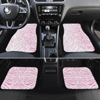 Pink New Zealand Puhoro Maori Tattoo Car Mats