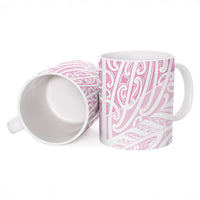 Pink New Zealand Puhoro Maori Tattoo Ceramic Mug