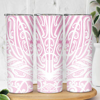Pink New Zealand Puhoro Maori Tattoo Skinny Tumbler