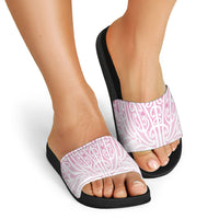 Pink New Zealand Puhoro Maori Tattoo Slide Sandals