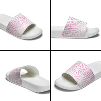 Pink New Zealand Puhoro Maori Tattoo Slide Sandals