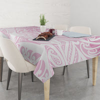 Pink New Zealand Puhoro Maori Tattoo Tablecloth