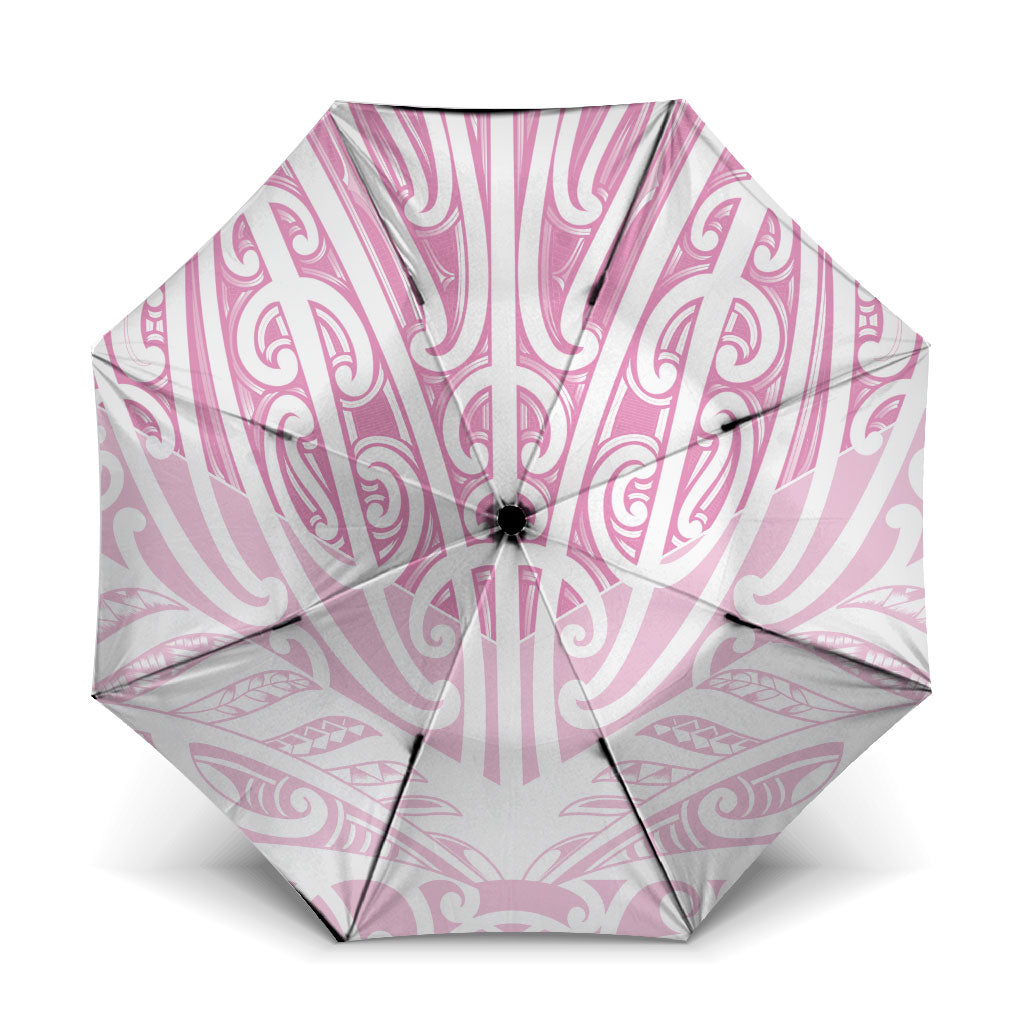 Pink New Zealand Puhoro Maori Tattoo Umbrella