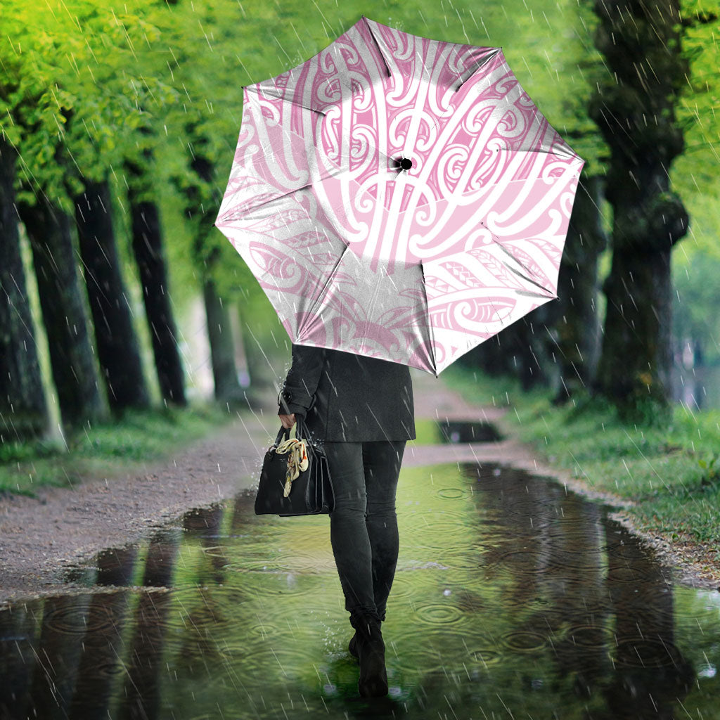 Pink New Zealand Puhoro Maori Tattoo Umbrella