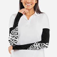 Black New Zealand Puhoro Maori Tattoo Arm Sleeves