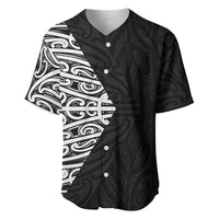 Black New Zealand Puhoro Maori Tattoo Baseball Jersey