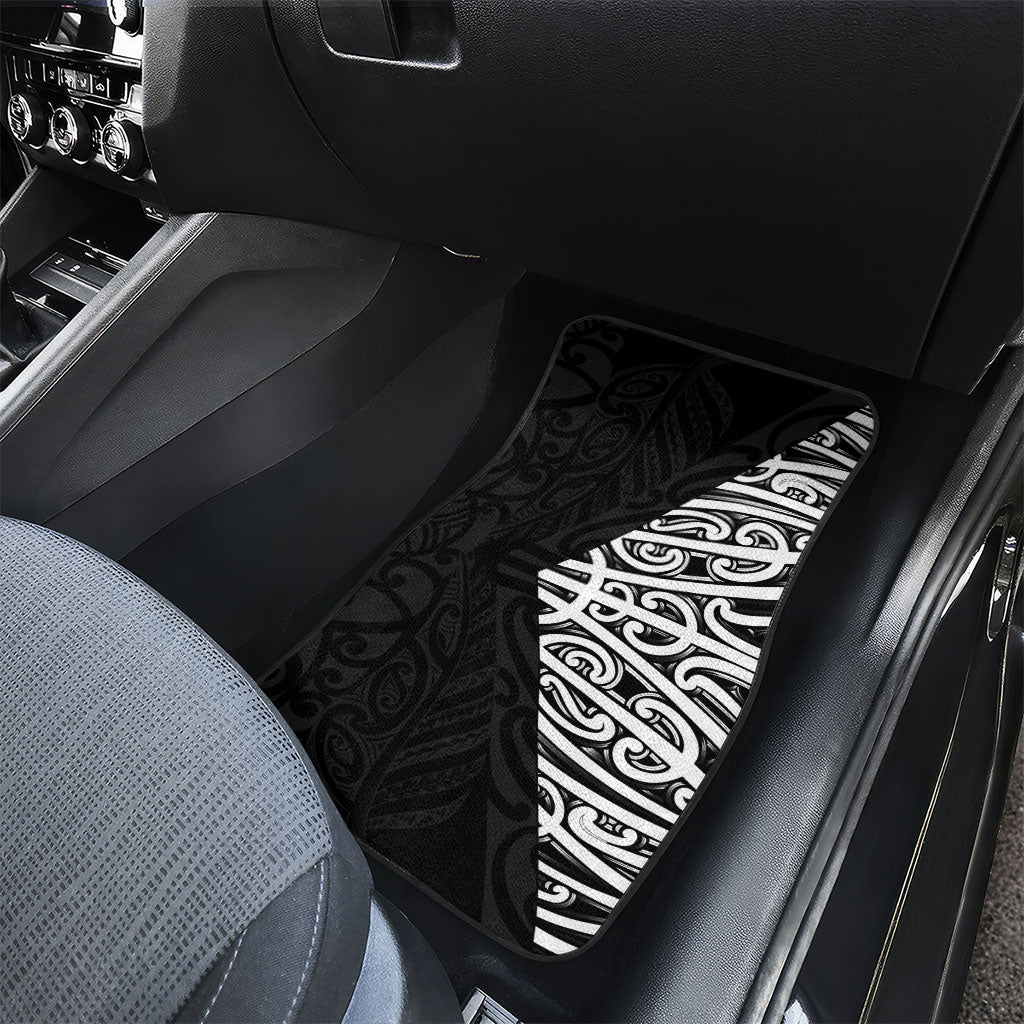 Black New Zealand Puhoro Maori Tattoo Car Mats