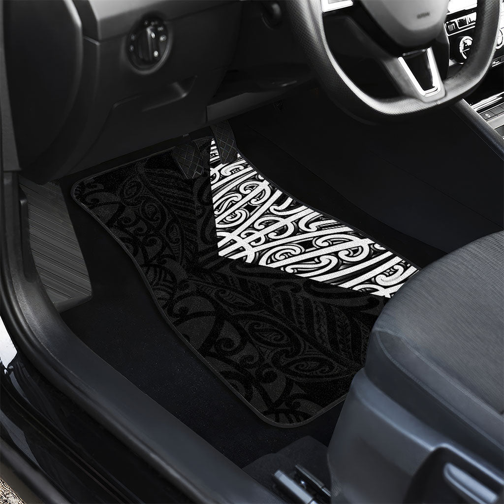 Black New Zealand Puhoro Maori Tattoo Car Mats