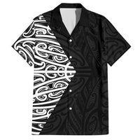 Black New Zealand Puhoro Maori Tattoo Hawaiian Shirt