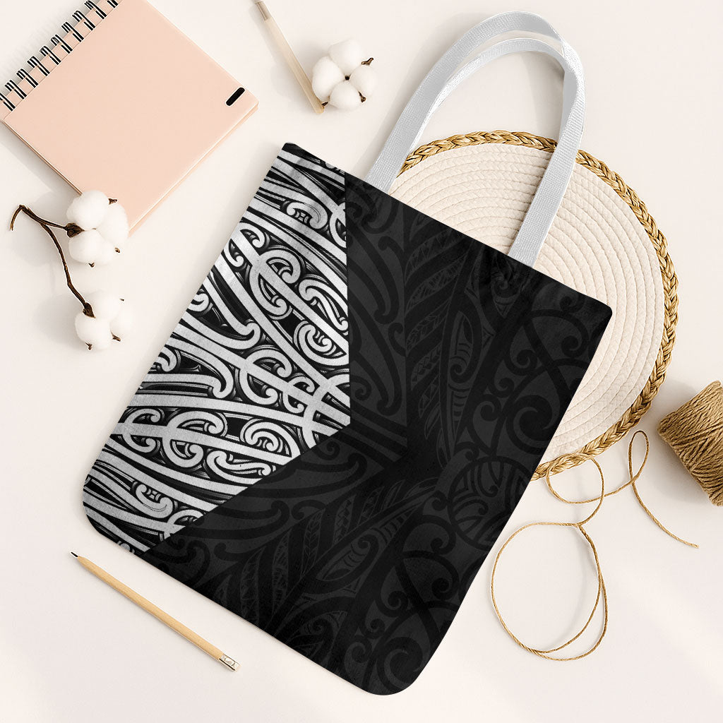 Black New Zealand Puhoro Maori Tattoo Tote Bag