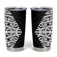 Black New Zealand Puhoro Maori Tattoo Tumbler Cup