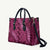 Pink Aloha Hawaii Leather Bag Hawaiian Kakau Ohia Lehua Lei - Polynesian Pride