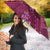 Pink Aloha Hawaii Umbrella Hawaiian Kakau Ohia Lehua Lei - Polynesian Pride