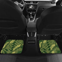 Green Aloha Hawaii Car Mats Hawaiian Kakau Ohia Lehua Lei - Polynesian Pride