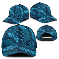 Naval Night Aloha Hawaii Classic Cap Hawaiian Kakau Ohia Lehua Lei - Polynesian Pride