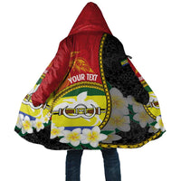 Personalised PNG Morobe Provins Cloak Papua New Guinea Plumeria Melanesian Pattern - Polynesian Pride