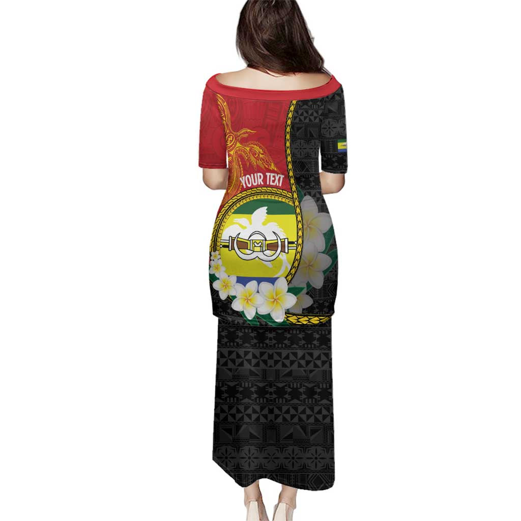 Personalised PNG Morobe Provins Family Matching Puletasi and Hawaiian Shirt Papua New Guinea Plumeria Melanesian Pattern LT14 - Polynesian Pride