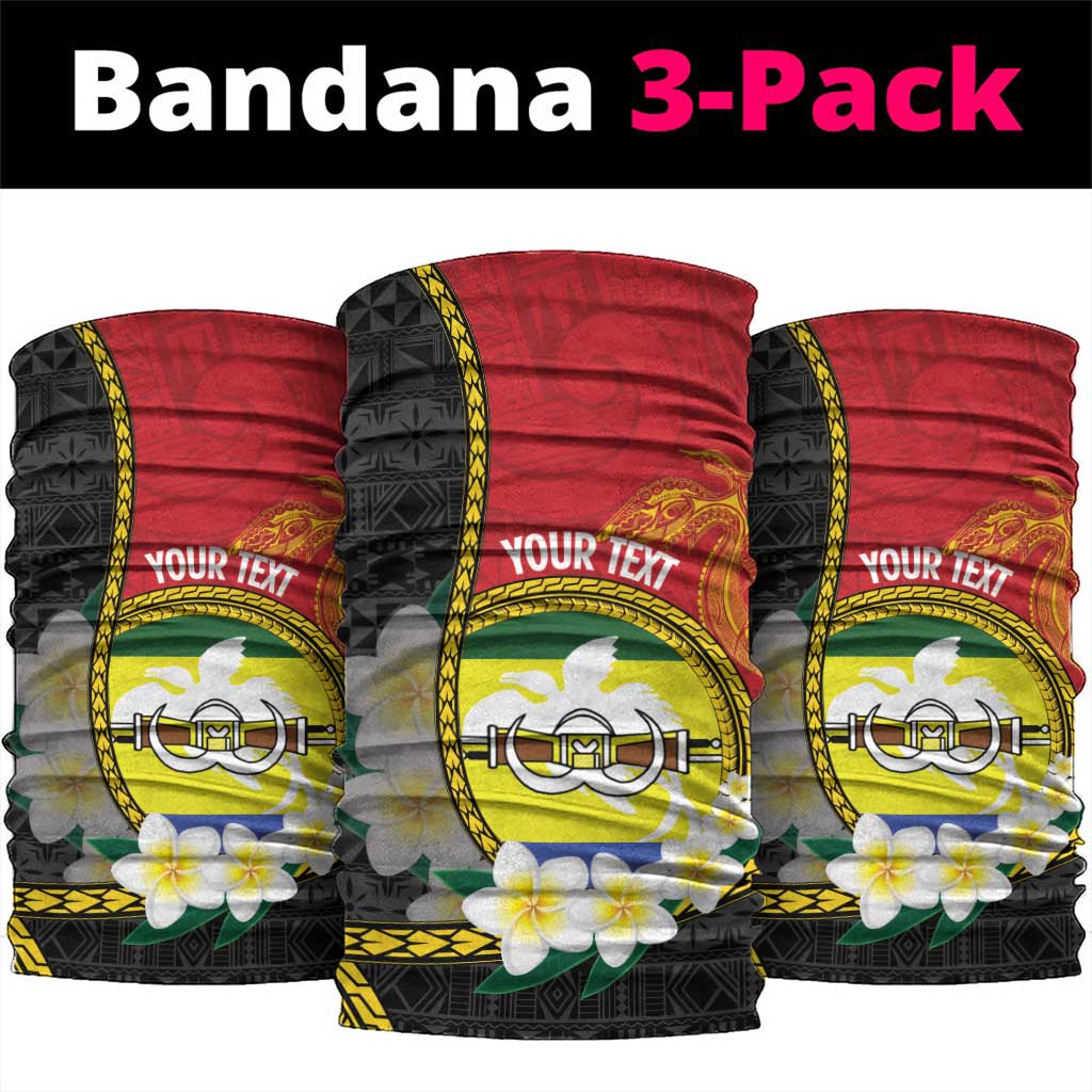 PNG Morobe Provins Neck Gaiter Papua New Guinea Plumeria Melanesian Pattern LT14