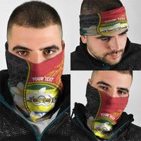 PNG Morobe Provins Neck Gaiter Papua New Guinea Plumeria Melanesian Pattern LT14