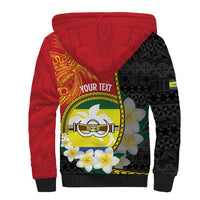 Personalised PNG Morobe Provins Sherpa Hoodie Papua New Guinea Plumeria Melanesian Pattern LT14 - Polynesian Pride