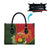 Personalised PNG Isten Hailans Provins Leather Bag Papua New Guinea Plumeria Melanesian Pattern - Polynesian Pride