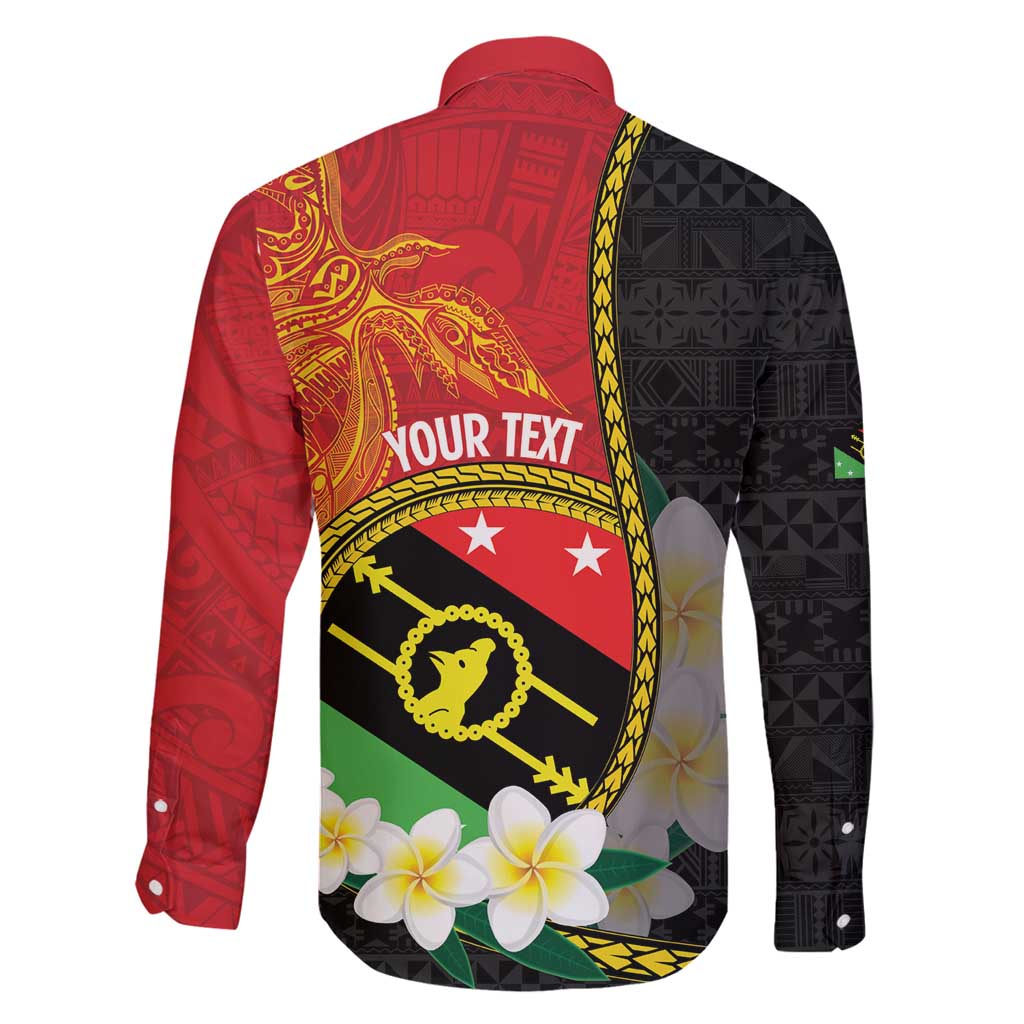 Personalised PNG Sauten Hailans Family Matching Mermaid Dress and Hawaiian Shirt Papua New Guinea Plumeria Melanesian Pattern - Polynesian Pride