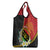Personalised PNG Sauten Hailans Grocery Bag Papua New Guinea Plumeria Melanesian Pattern - Polynesian Pride