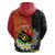 Personalised PNG Sauten Hailans Hoodie Papua New Guinea Plumeria Melanesian Pattern - Polynesian Pride