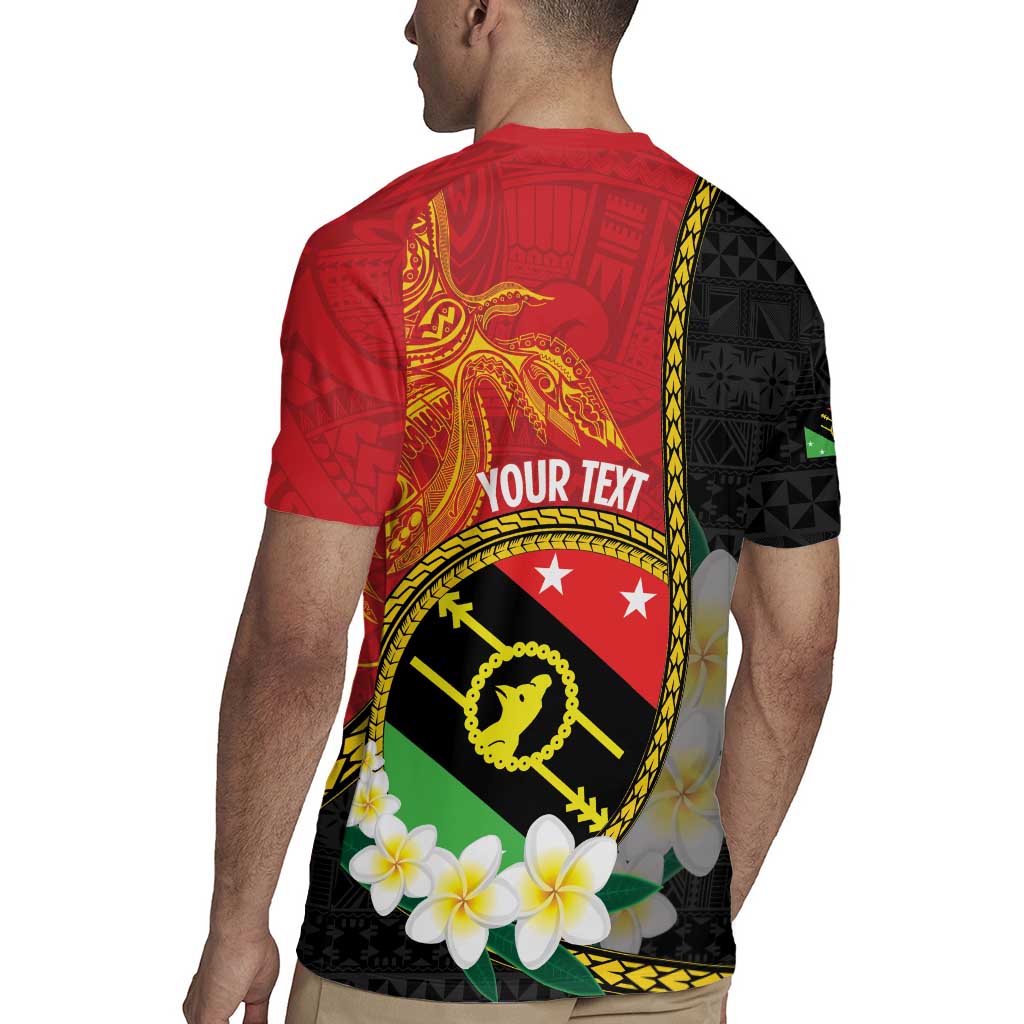 Personalised PNG Sauten Hailans Rugby Jersey Papua New Guinea Plumeria Melanesian Pattern - Polynesian Pride