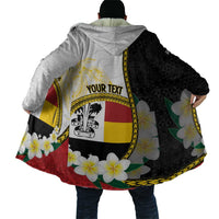 Personalised PNG Madang Provins Cloak Papua New Guinea Plumeria Melanesian Pattern - Polynesian Pride