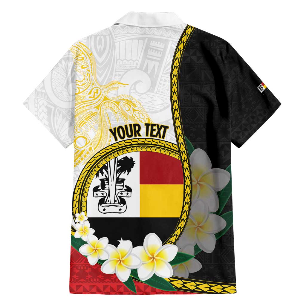 Personalised PNG Madang Provins Family Matching Off Shoulder Maxi Dress and Hawaiian Shirt Papua New Guinea Plumeria Melanesian Pattern - Polynesian Pride