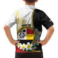 Personalised PNG Madang Provins Family Matching Puletasi and Hawaiian Shirt Papua New Guinea Plumeria Melanesian Pattern - Polynesian Pride