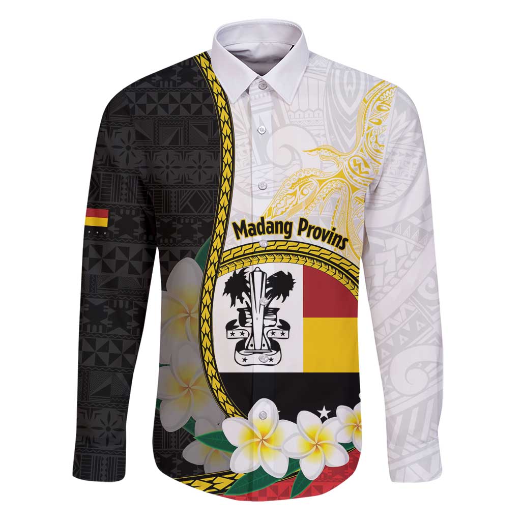 Personalised PNG Madang Provins Family Matching Puletasi and Hawaiian Shirt Papua New Guinea Plumeria Melanesian Pattern - Polynesian Pride