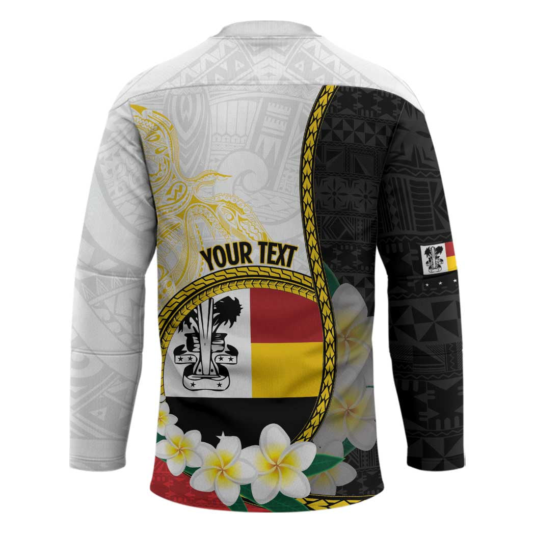 Personalised PNG Madang Provins Hockey Jersey Papua New Guinea Plumeria Melanesian Pattern - Polynesian Pride