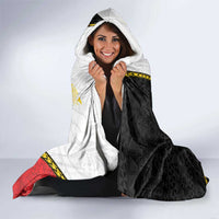 Personalised PNG Madang Provins Hooded Blanket Papua New Guinea Plumeria Melanesian Pattern - Polynesian Pride