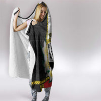 Personalised PNG Madang Provins Hooded Blanket Papua New Guinea Plumeria Melanesian Pattern - Polynesian Pride