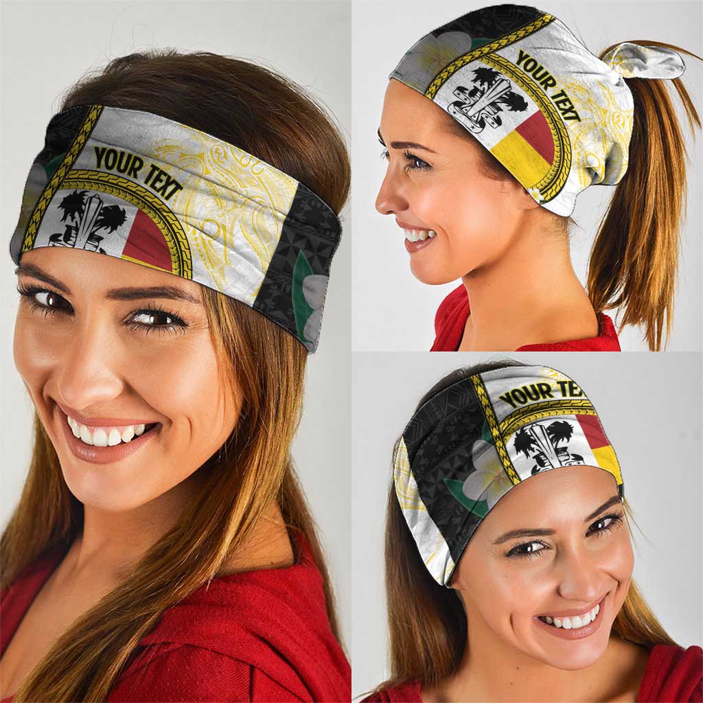 PNG Madang Provins Neck Gaiter Papua New Guinea Plumeria Melanesian Pattern LT14