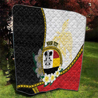 Personalised PNG Madang Provins Quilt Papua New Guinea Plumeria Melanesian Pattern - Polynesian Pride