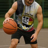 Personalised PNG Madang Provins Sleeveless Hoodie Papua New Guinea Plumeria Melanesian Pattern - Polynesian Pride